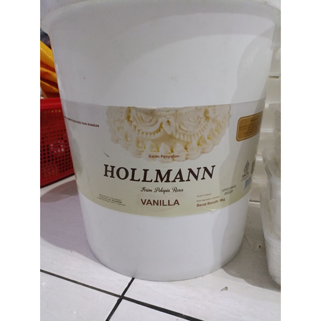

HOLLMANN Butter Cream Vanila Krim Pelapis Dekorasi 250 Gram