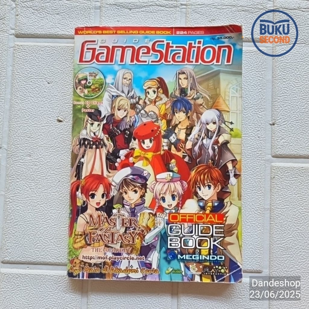 Gamestation Guide Official Guide Book Master of Fantasy Online # Buku Bekas Preloved ORIGINAL