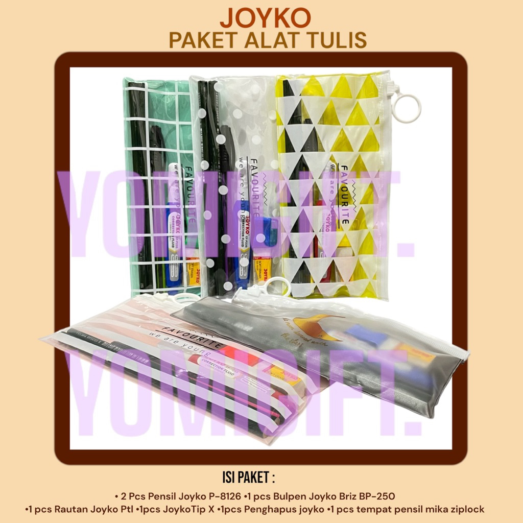 

PAKET ALAT TULIS JOYKO P-8126 MURAH ISI 6 / PAKET ALAT TULIS Pouch MURAH/ PAKET ALAT TULIS TEPAK