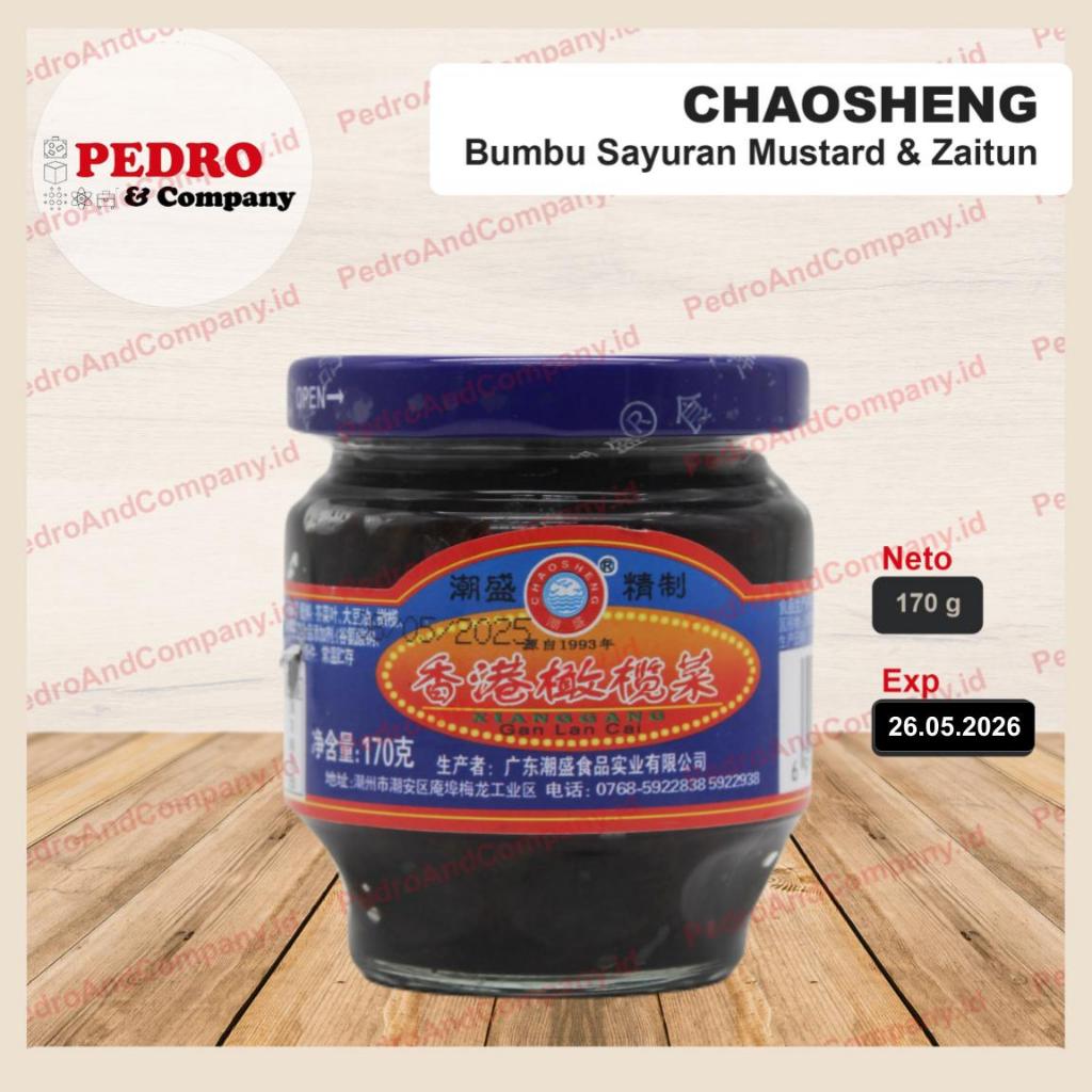 

Chaosheng olive vegetable 170 gram bumbu sayuran mustard zaitun