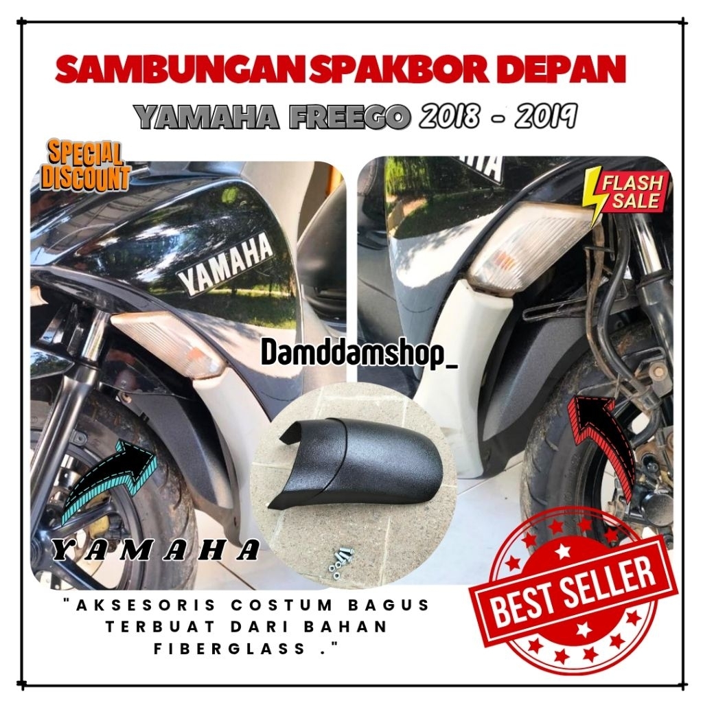 SAMBUNGAN SPAKBOR DEPAN YAMAHA FREEGO 2018 - 2019 PNP