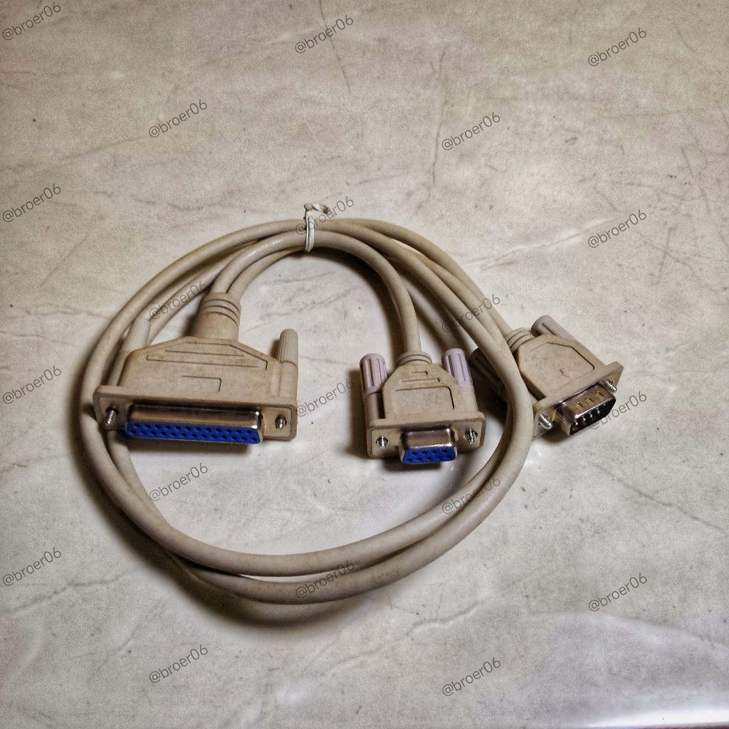 Kabel DB9 Male to DB9 Female dan DB25 Female