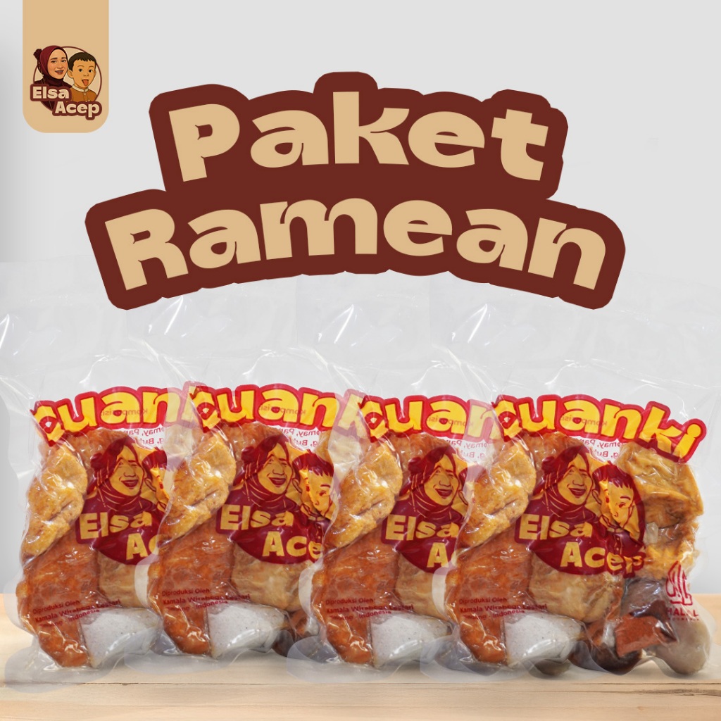 

Elsa Acep Paket Ramean Cuanki Instant Premium 4Pcs | Cuanki Kuah Pedas Gurih Halal Khas Bandung