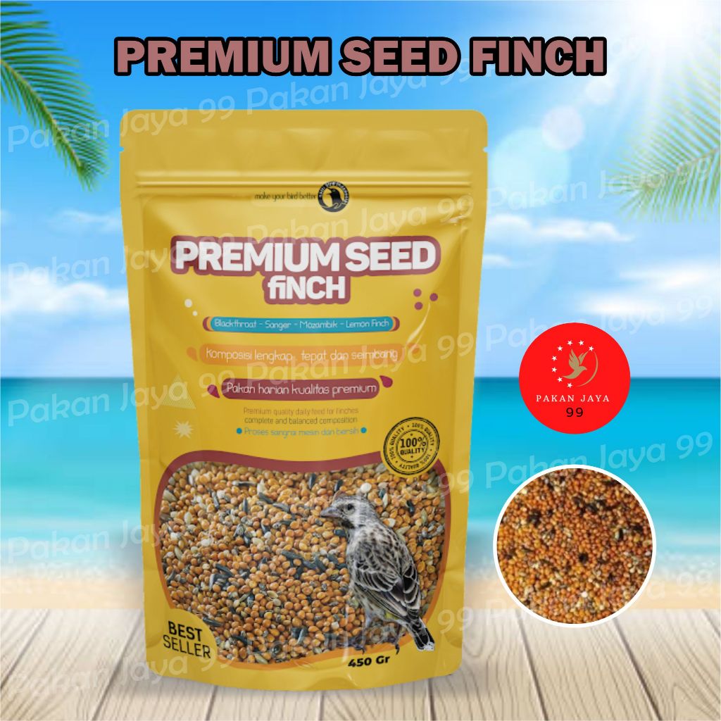 READY PREMIUM SEED FINCH NUTRIBIRD MAKANAN BURUNG FINCH BLACKTHROAT BT SANGER MOZAMBIK GOLD AMADINE