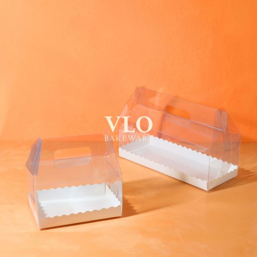 

[1 SET ISI 10 PCS] Kotak kue mika box| kotak muffin dessert transparan | box mika cup cake korea