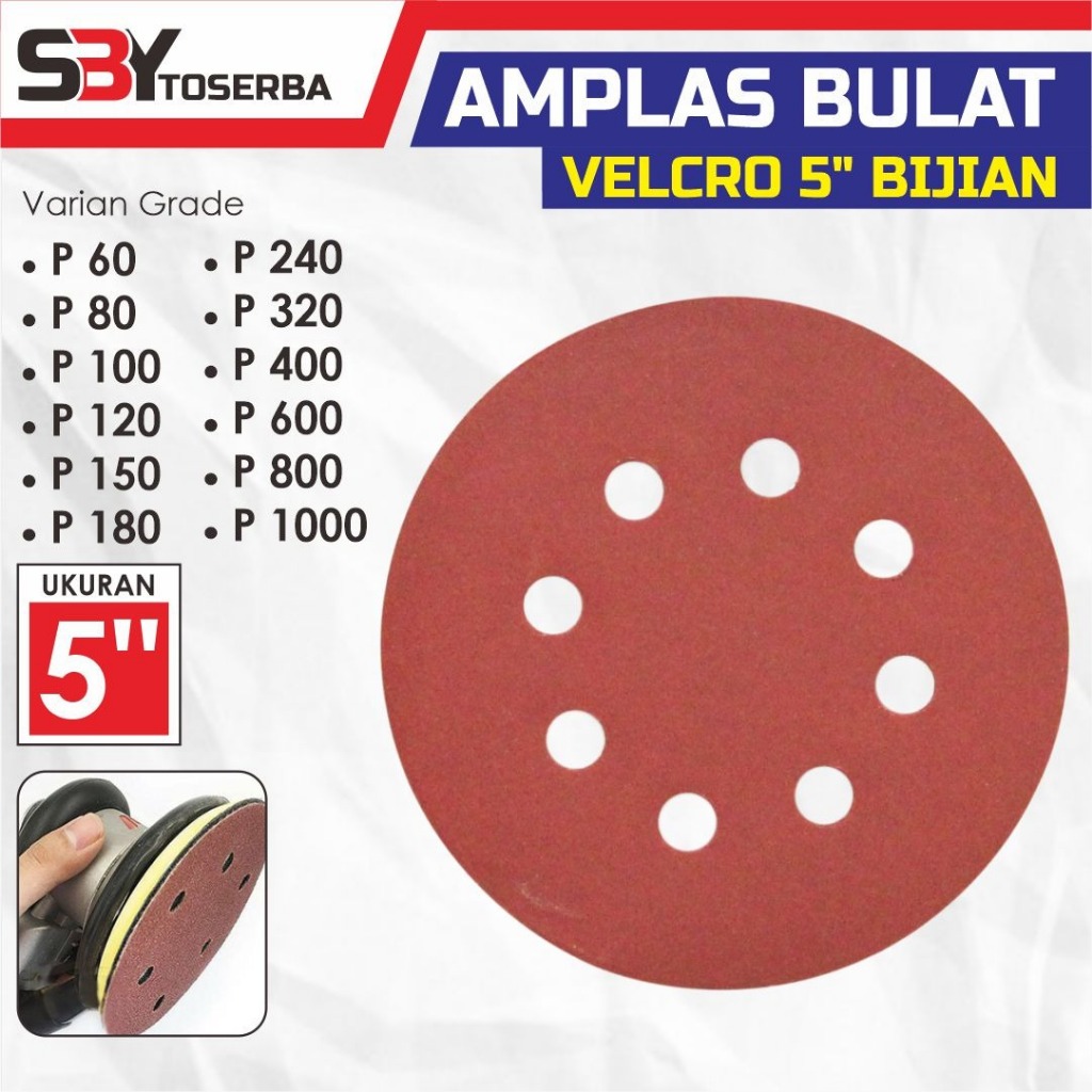 Amplas Bulat 5inch Velcro ALDO