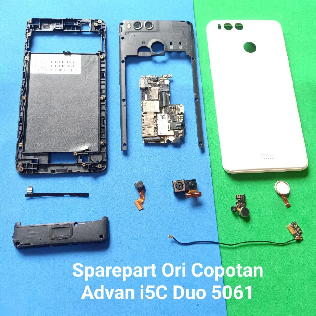 Sparepart Advan i5C Duo 5061 Original Copotan  Buzer Loudspeaker  Flex on off volume  papan kabel Si