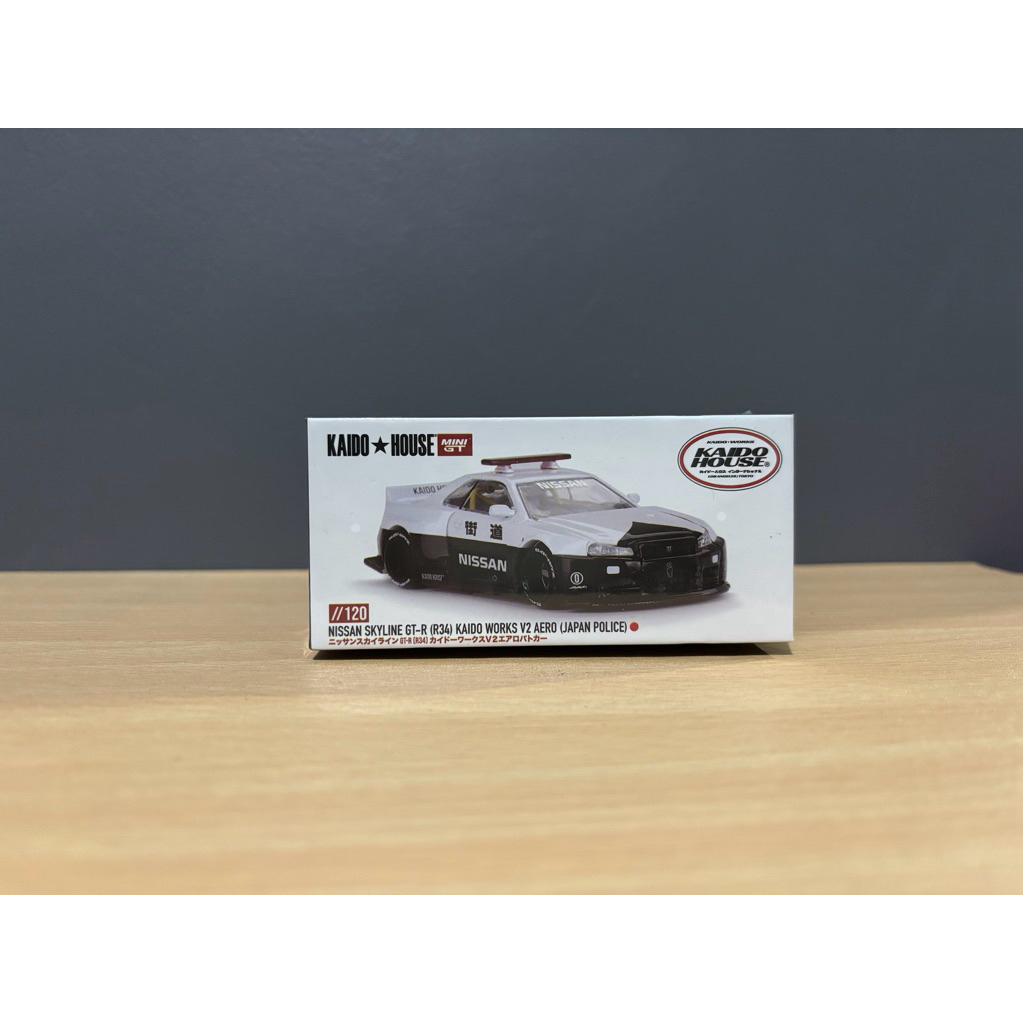 mini gt nissan skyline r34 kaido house japan police