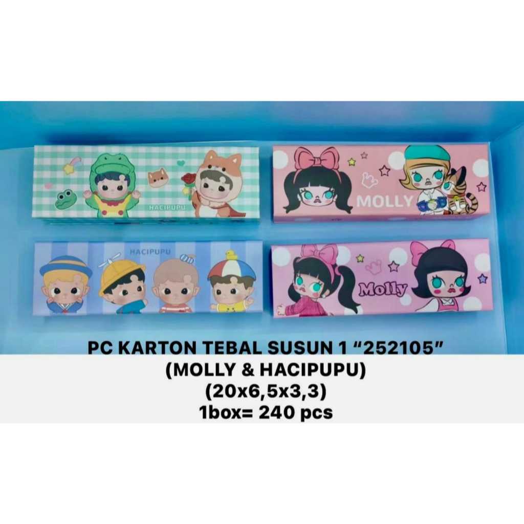 

Tempat Kotak Pensil Karton Dus Tebal 1 Susun Motif Lucu Molly Hacipupu 252105