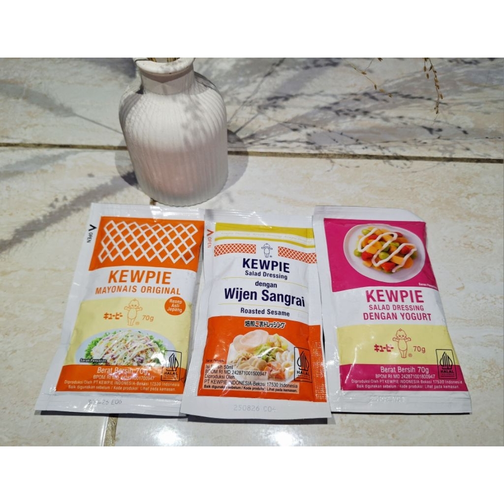 

KEWPIE Mayonais Original, Salad Dressing dg Wijen Sangrai dan Yogurt