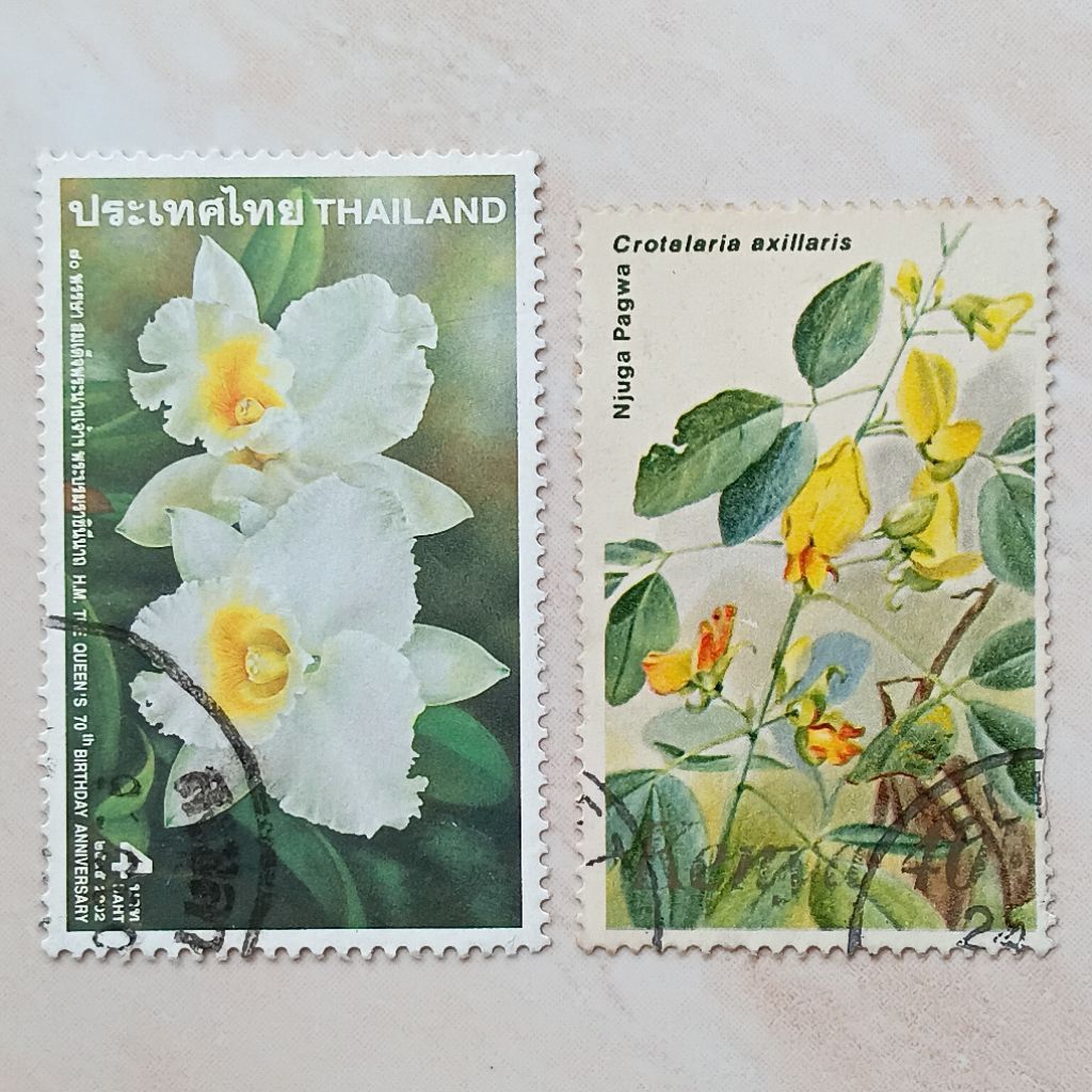

Perangko Prangko Jadul Thailand dan Kenya Tema Bunga 2002 dan1983 - YN2506