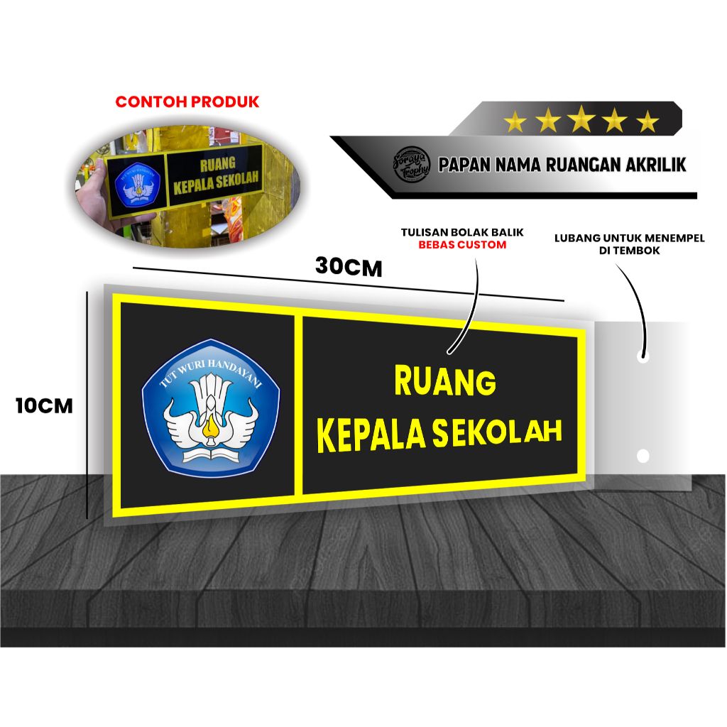 

PAPAN NAMA RUANGAN AKRILIK