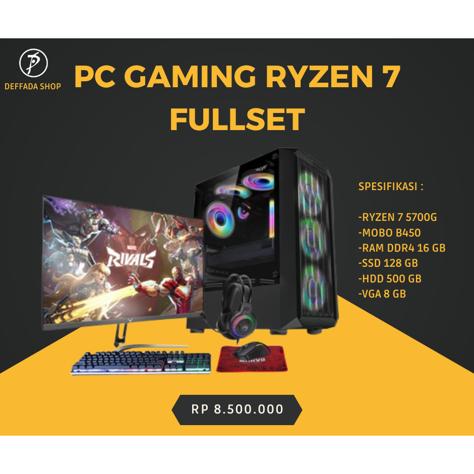 PC RYZEN 7 GAMING DAN STREAMING