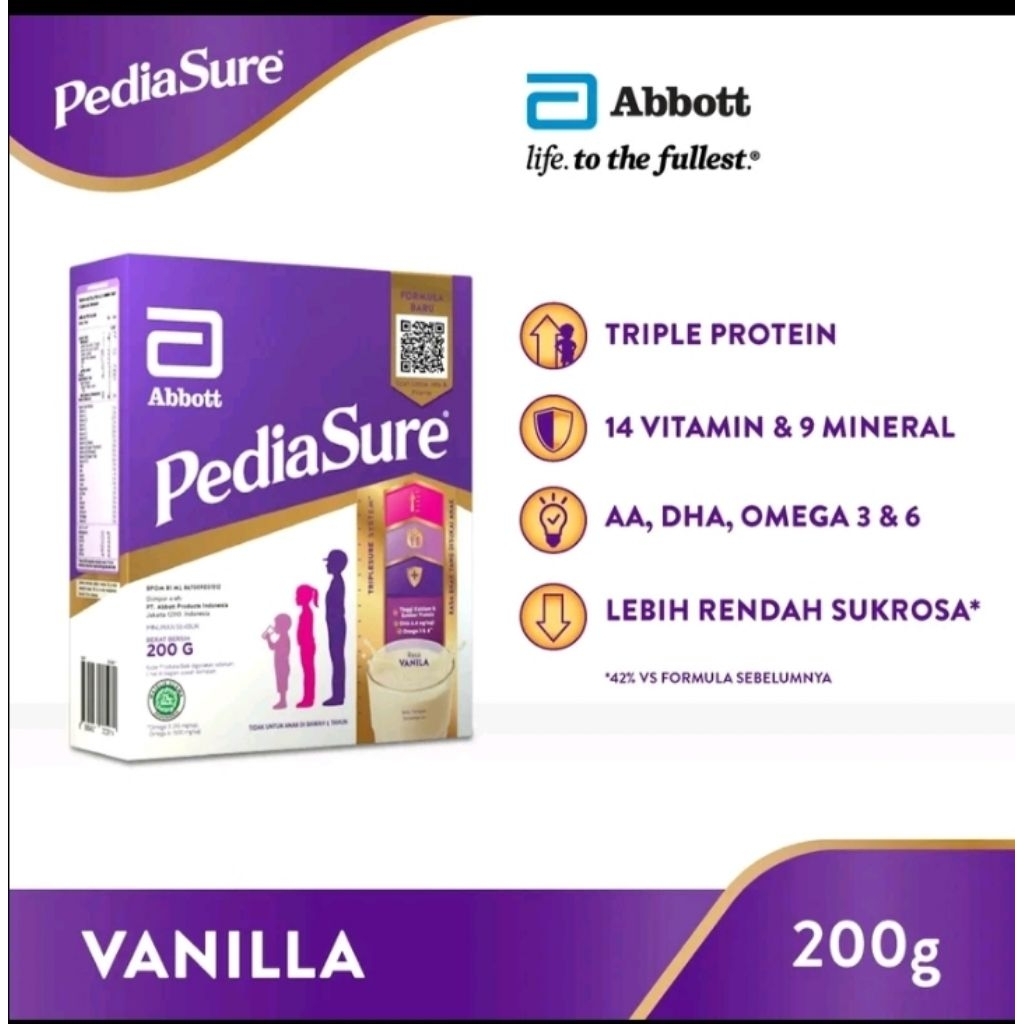 

Pediasure Triplesure 200 gram vanila dengan formula baru