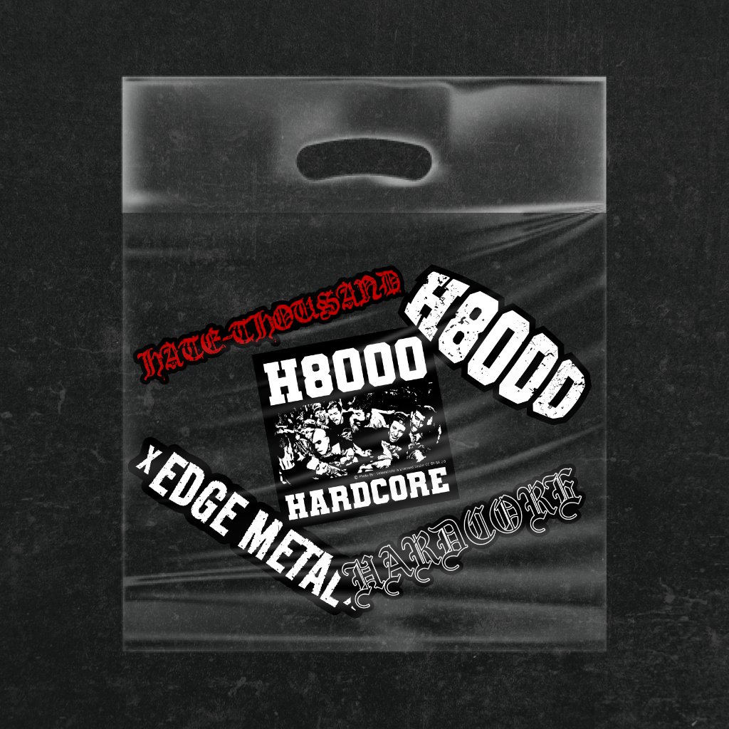 

Stiker Band Hardcore H8000 HC Metalcore Stiker Vinyl Waterproof