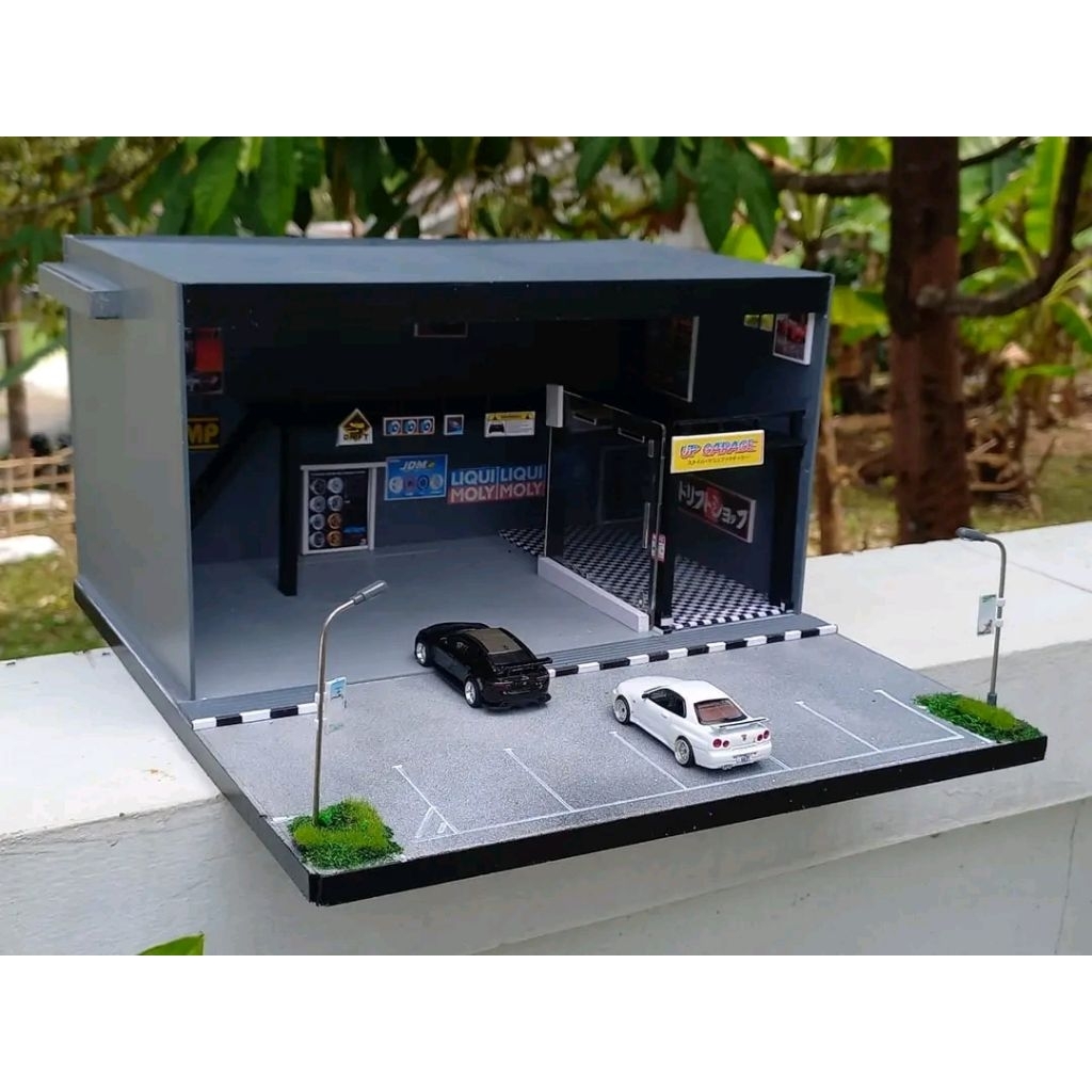 Diorama garasi hotwheels