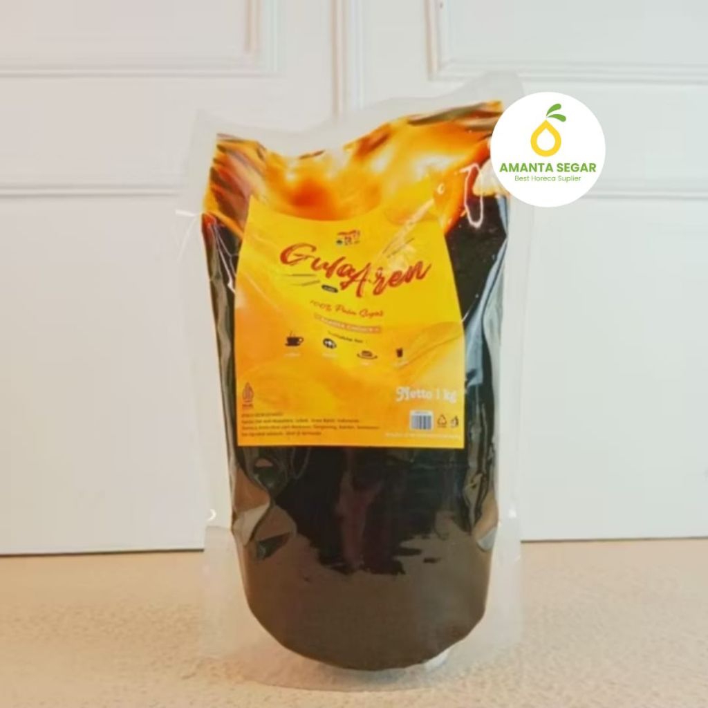 

Gula Aren Cair Murni Pouch 1kg Palm Sugar Cair dari Petani Aren 100% Palm Sugar Barista Choice