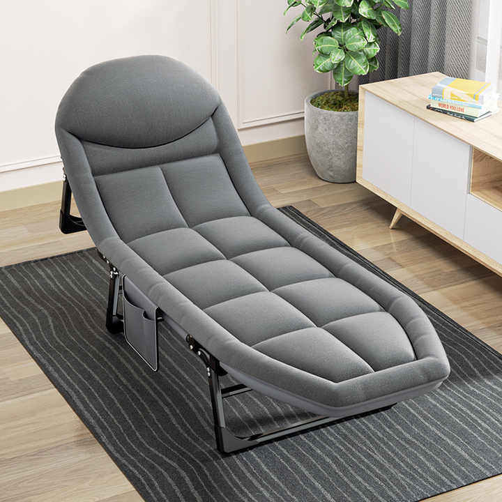 Kursi Tidur Lipat Portable Kursi Santai Lipat Kursi Malas Empuk Kursi Panjang Lipat Portable