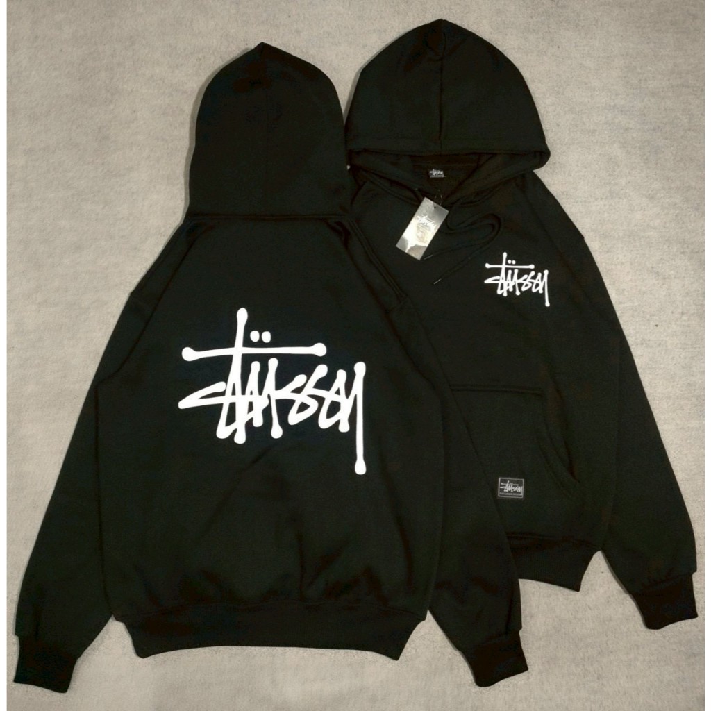 JAKET HOODIE SWEATER STREETWEAR WORLDWIDE TRIBE STOCK BB BLACK
