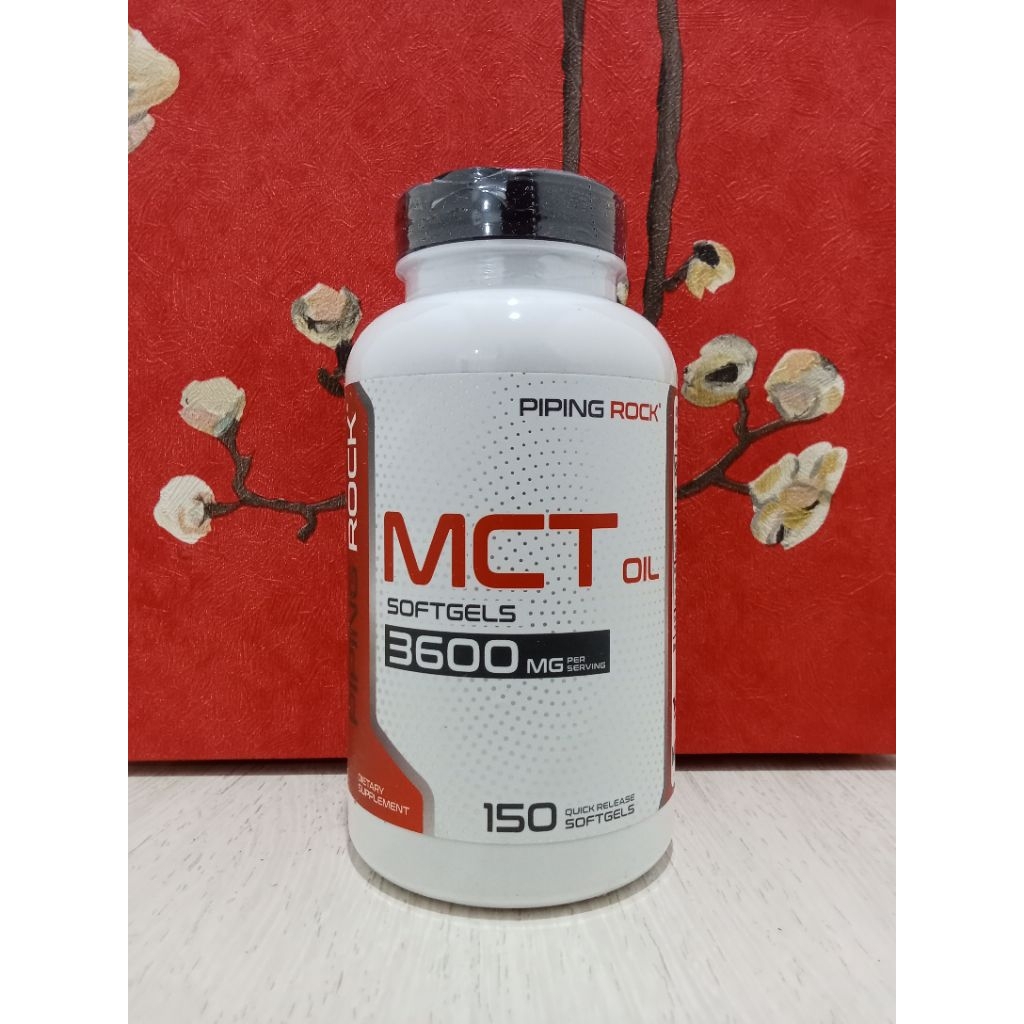 Pipingrock MCT Oil 3600mg 3600 mg Piping Rock 150 Softgels