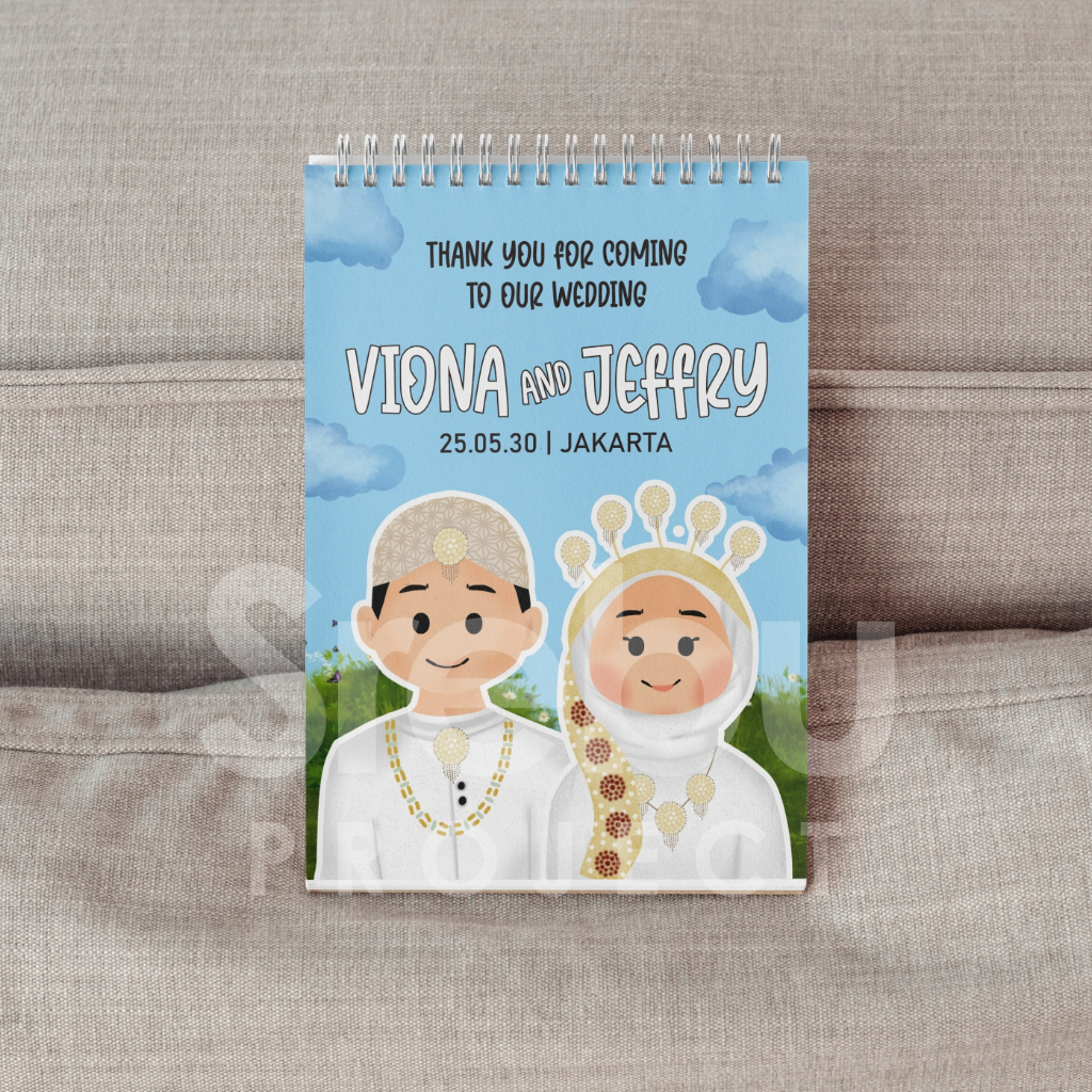 

A5/A6 Souvenir Notebook Pernikahan CUSTOM DESAIN/ Bloknote Seminar / Event / Promosi Usaha