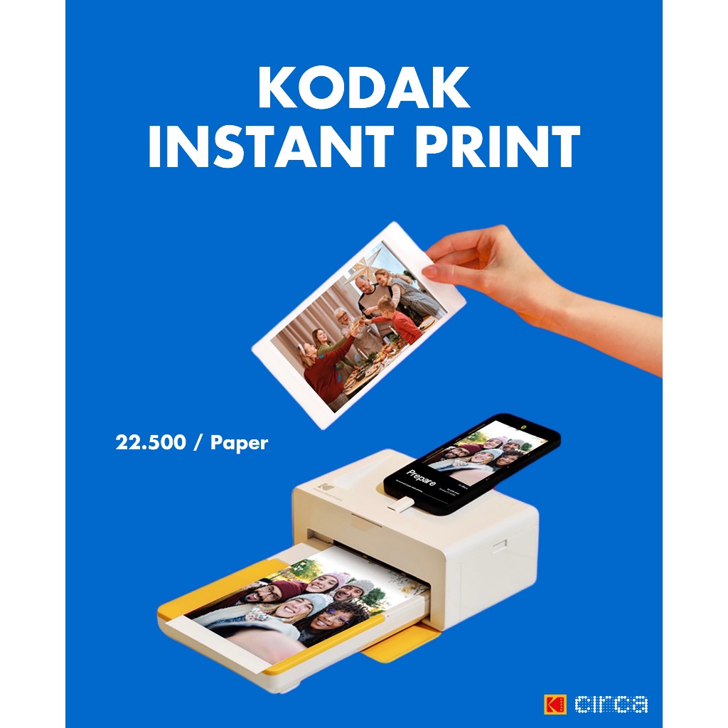Kodak Dock Instant Print, Cetak Kertas Foto Hasil Analog/Digital Online [BUKAN CUCI SCAN FILM]