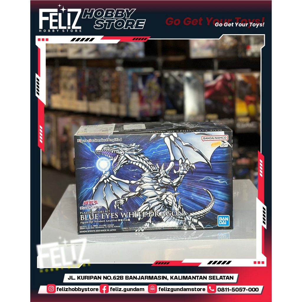( BANDAI ) YUGI OH FIGURE RISE STANDARD AMPLIFIED BLUE-EYES WHITE DRAGON