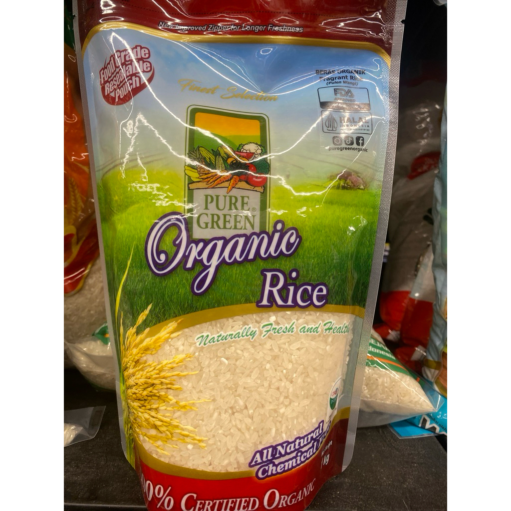 

Beras Organic Pure Green Pulen Wangi
