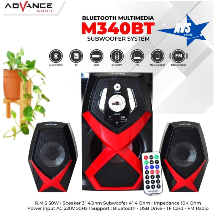 ADVANCE MULTIMEDIA SUBWOOFER SYSTEM M 340BT