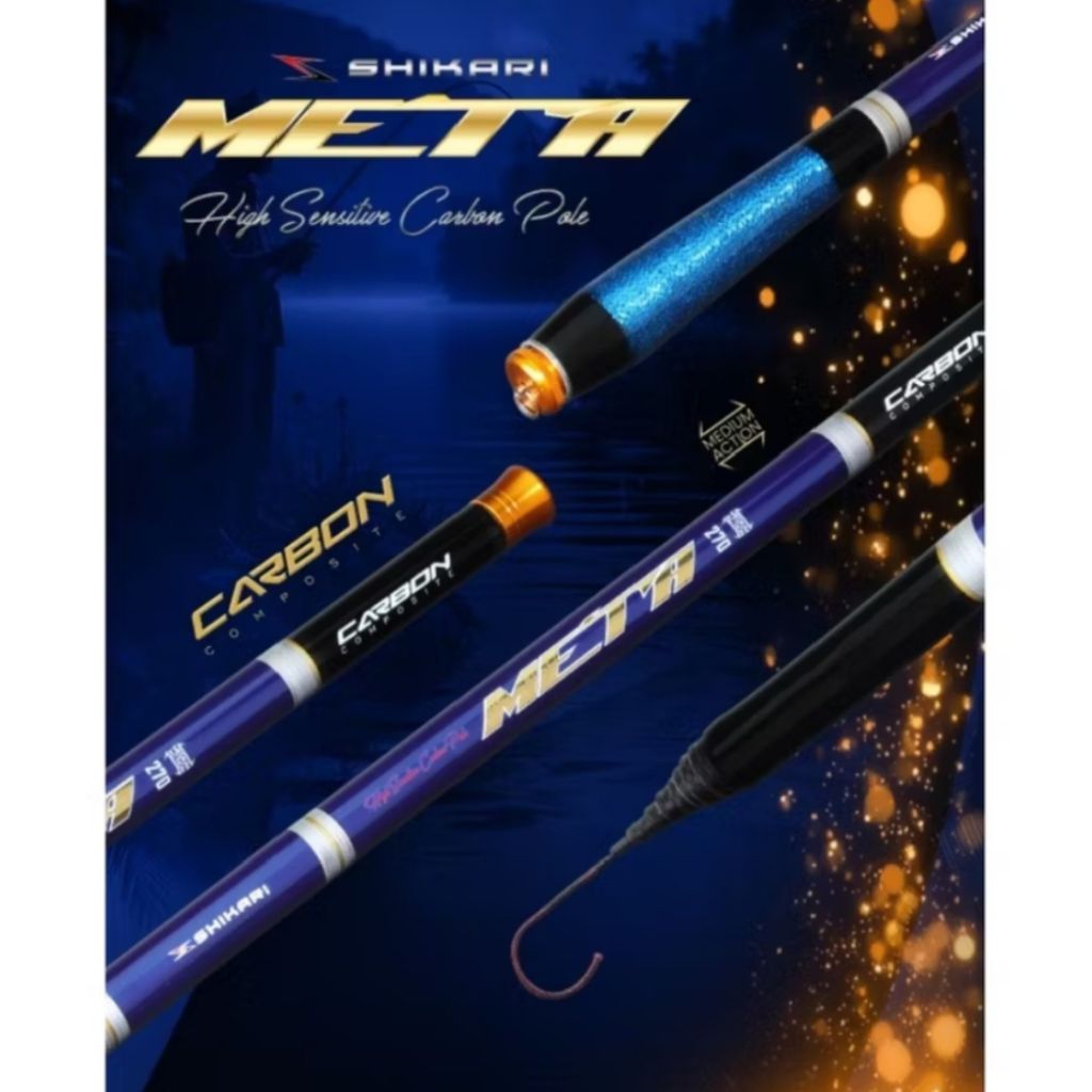Tegek Carbon SHIKARI META Ruas pendek 40cm