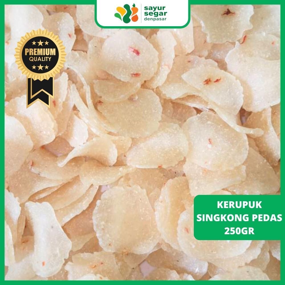 

Kerupuk Singkong Pedas 250gr - Sayur Segar Denpasar