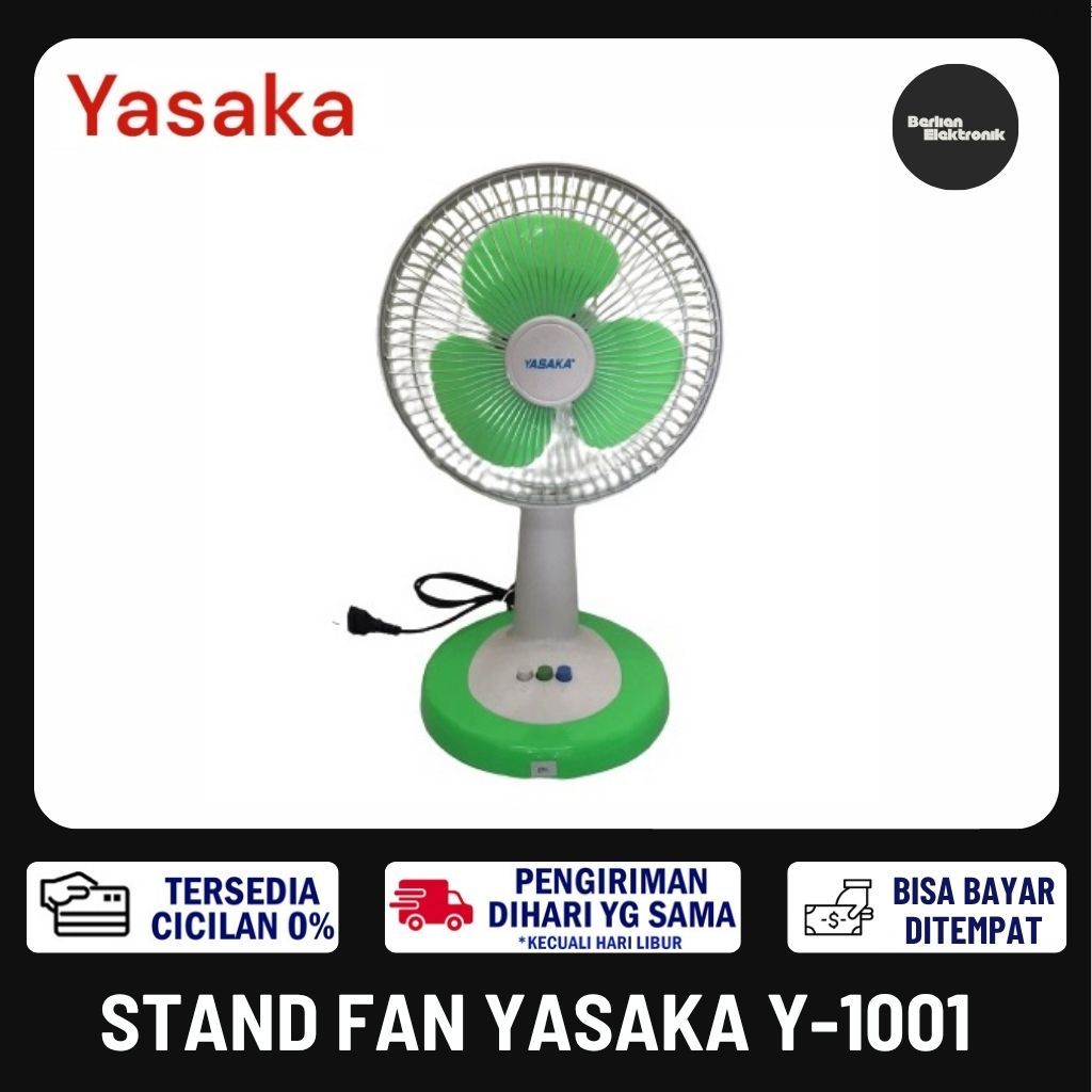 [COD READY] DESK FAN YASAKA Y1001 10" KIPAS ANGIN MEJA DESK FAN 10 INCH KIPAS DUDUK Y-1001 MURAH AWE