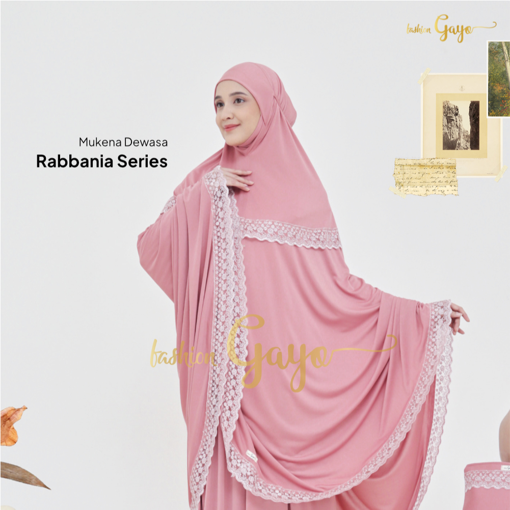 Mukena Fashion GAYO - Rabbania Series - Mukena Dewasa Menutup Dagu | Mukena Premium + Tas Mukena