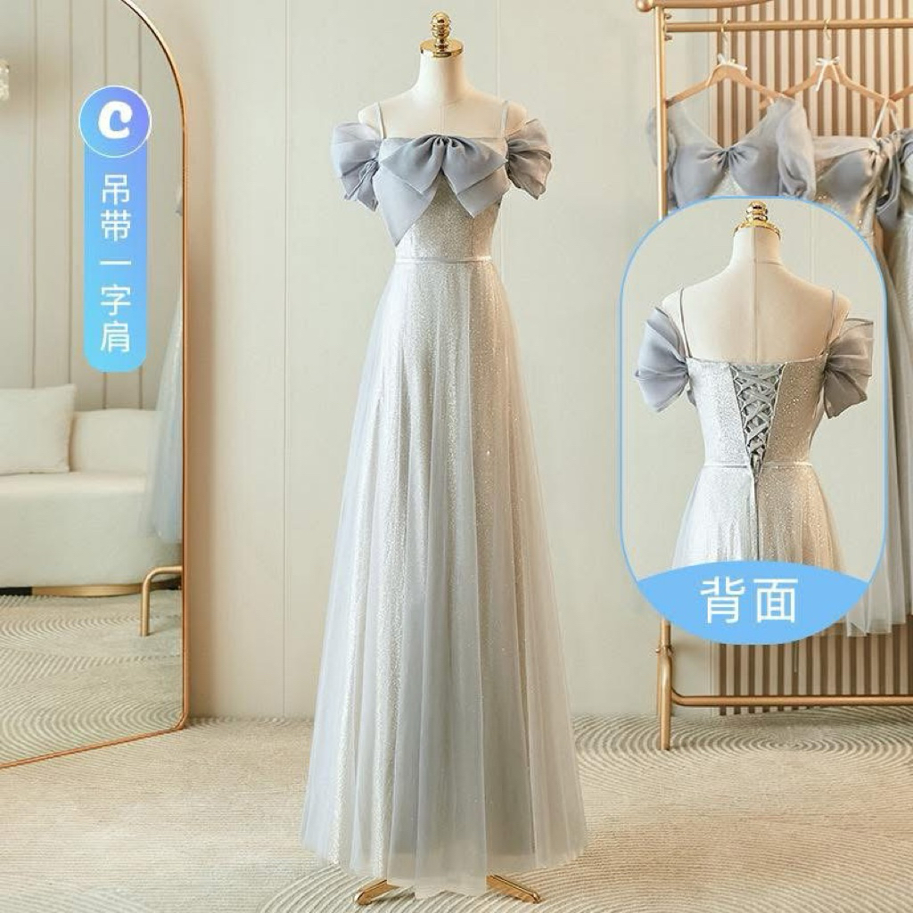 DRESS PESTA/DRESS PREWEDDING/GAUN MEWAH BIRU MUDA