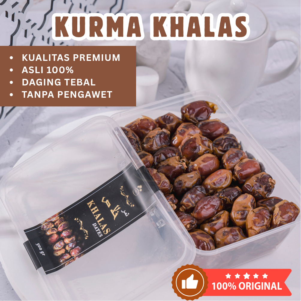 

KURMA ASLI KURMA KHALAS / KURMA KHOLAS PREMIUM 100% ORIGINAL TANPA PENGAWET