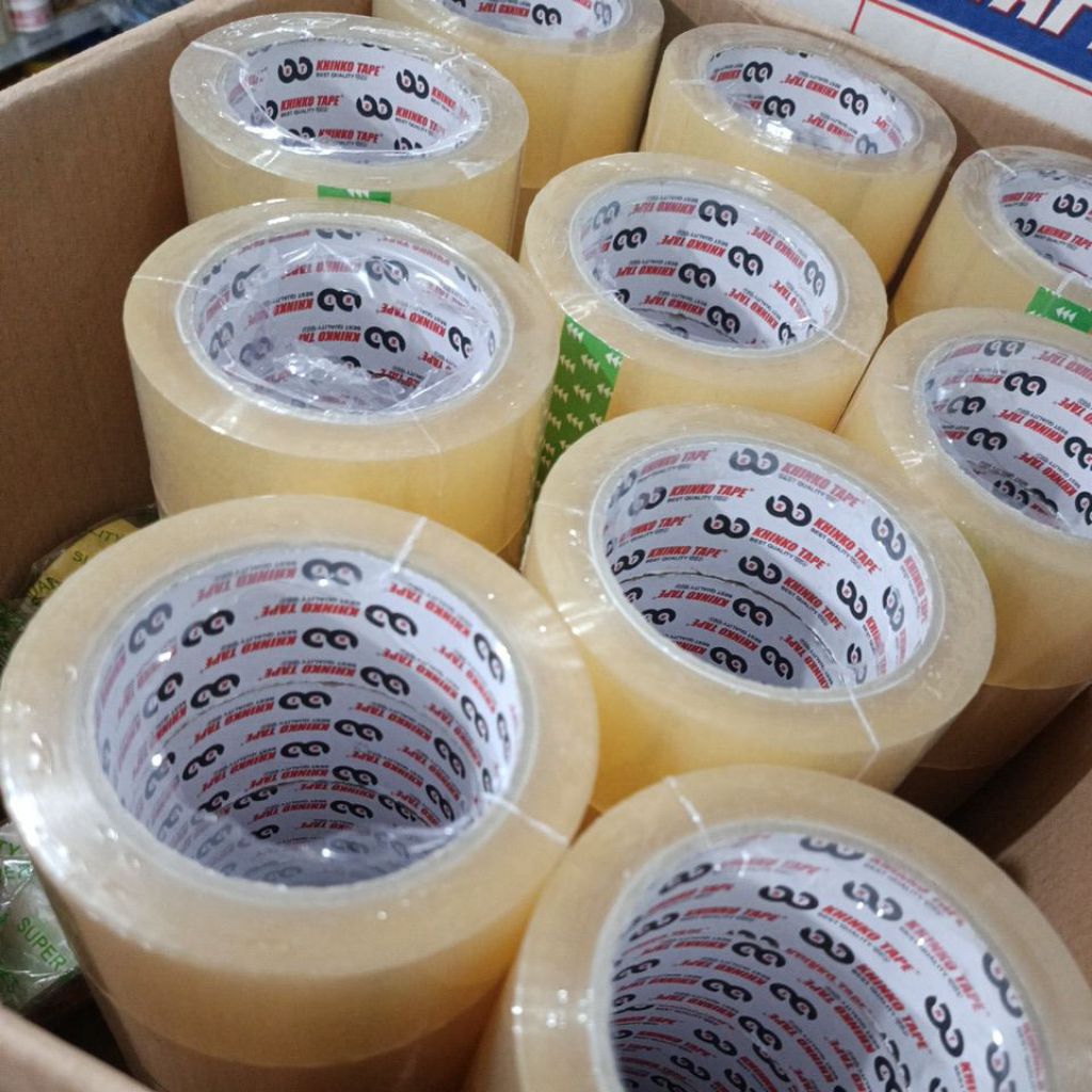 

LAKBAN 2 INCHI 45 MM X 100 YARD MERK KHINKOTAPE 1 DUS 72 PCS