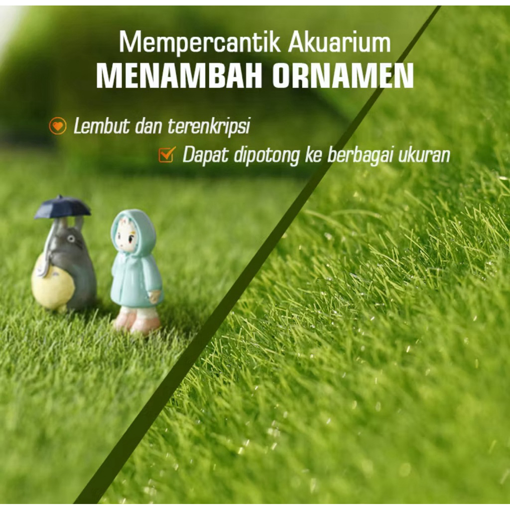 Rumput Akuarium, Hiasan Rumput Aquarium, Hiasan Aquarium, Dekorasi Aquarium