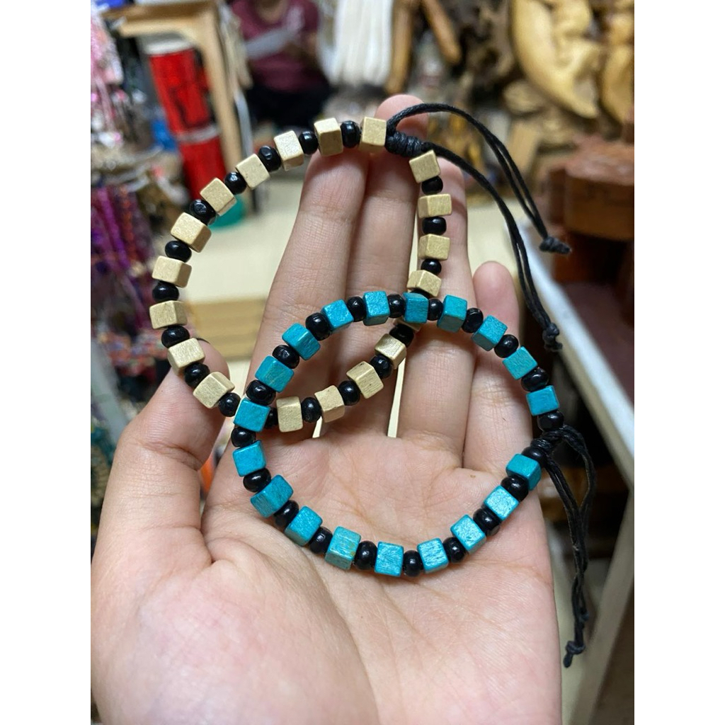 Gelang Bali etnik kayu
