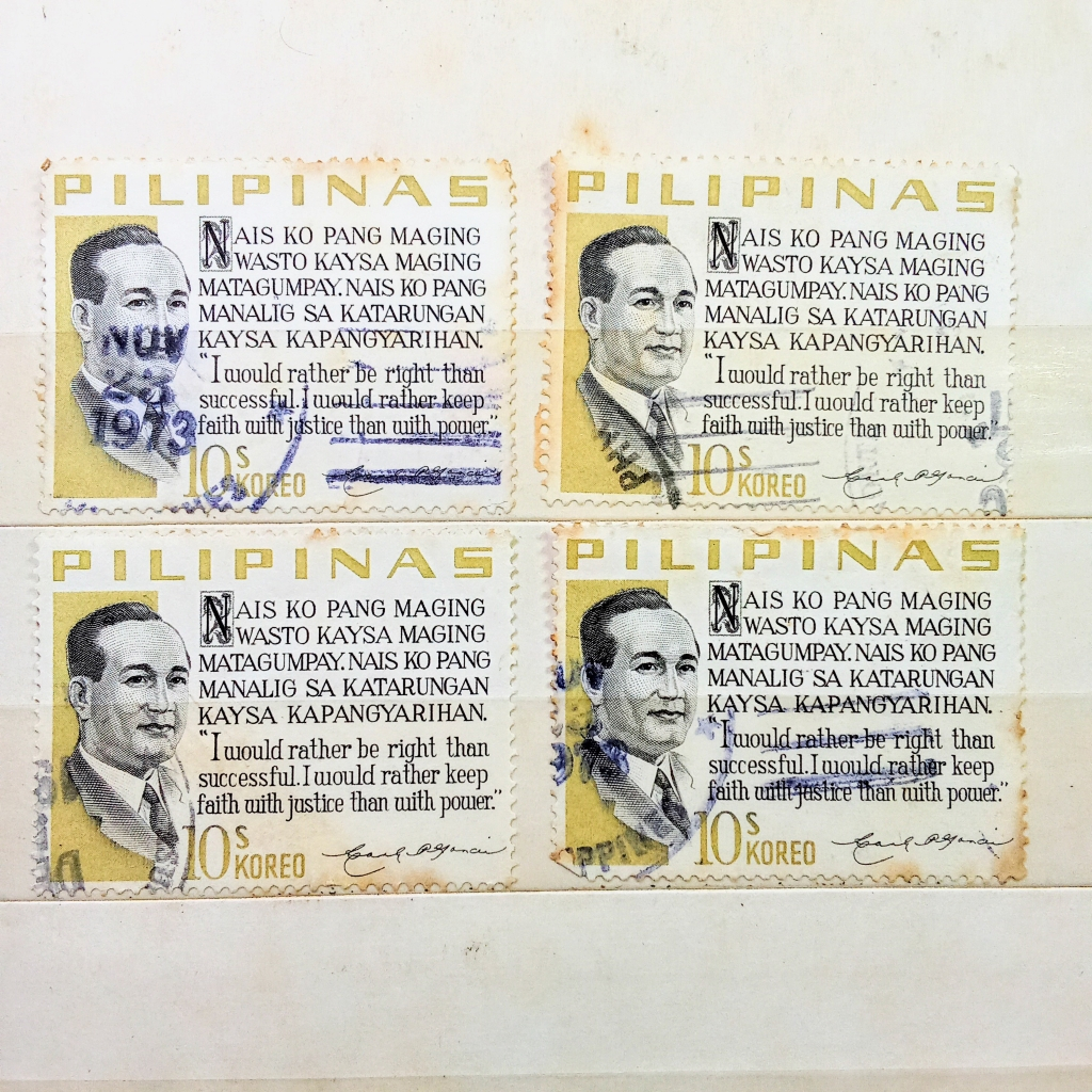

Prangko Koleksi Filateli Filipina 1963 Manuel Roxas and the Presidential Credo