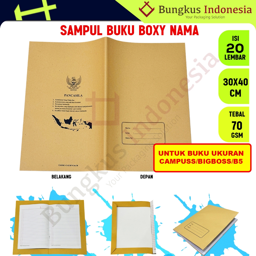 

Sampul Buku Coklat Boxi Nama boxy / Buku Besar Campuss Bigboss