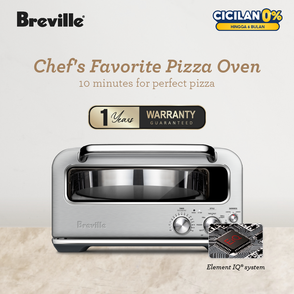 Breville Pizzaiolo - Oven Pemanggang Pizza Stainless Steel
