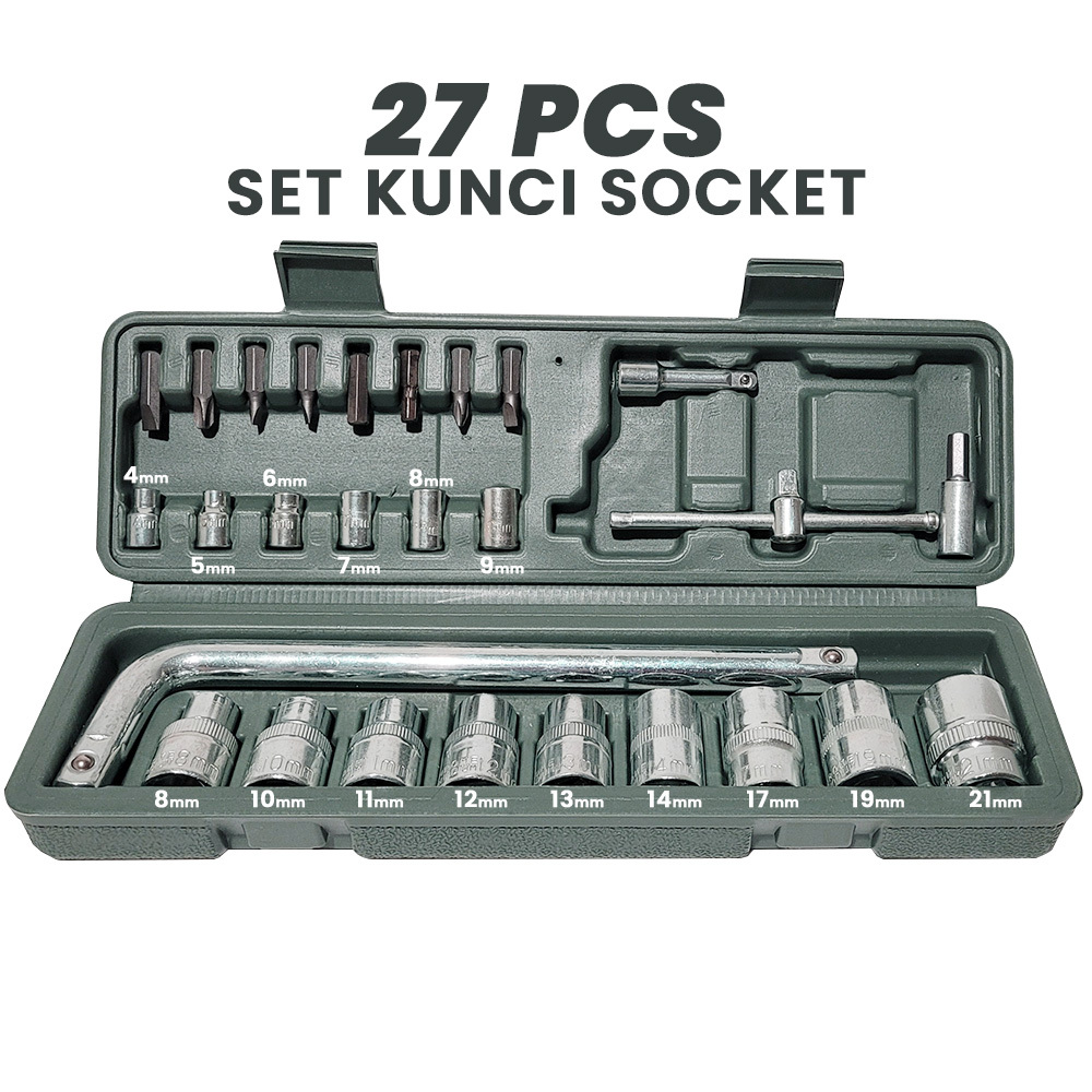 KF Kunci Shock / Kunci Socket /  Kunci Sok Set Terlaris / Kunci Set Motor Mobil Toolkit Termurah / K