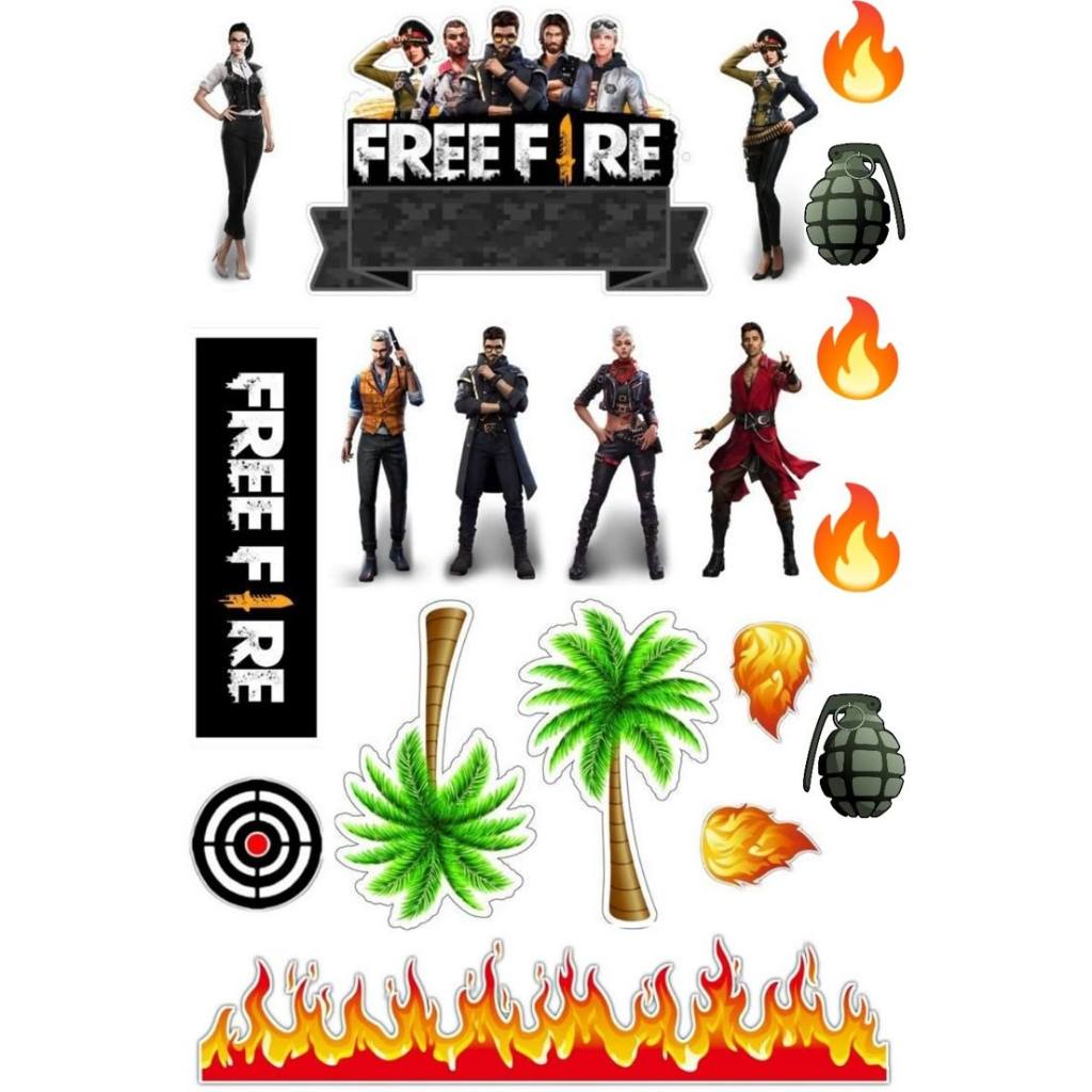 

TOPPER CAKE FREE FIRE / Ulang Tahun Tema Free Fire