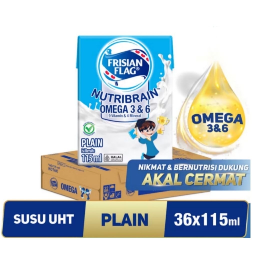 

Frisian Flag Susu UHT Cair 36 x 115 ml - Karton Plain/Cokelat/Strawberry