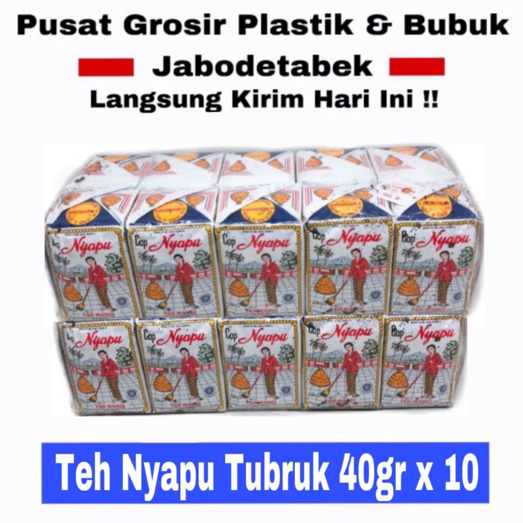 

Teh Nyapu 40gr isi 10 Bungkus Teh Tubruk Teh Melati