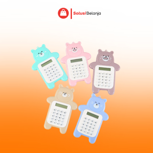 

HL0644 Calculator Mini Portable Motif Bear Kalkulator Portable Mini Beruang Kalkulator Unik Kalkulator 8 Digit Mini Portable Kalkulator Beruang Tombol Karet Y1789