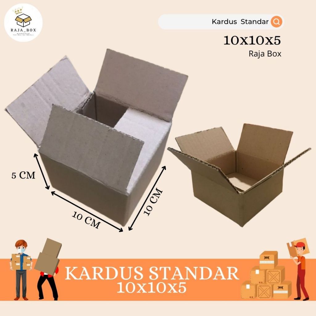 

Kardus Box Standar 10x10x5 Kardus Packing Standar