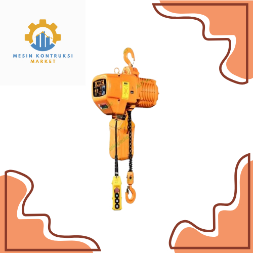 ELECTRIC CHAIN HOIST / CHAIN BLOCK ELEKTRIK 1 TON 6 METER