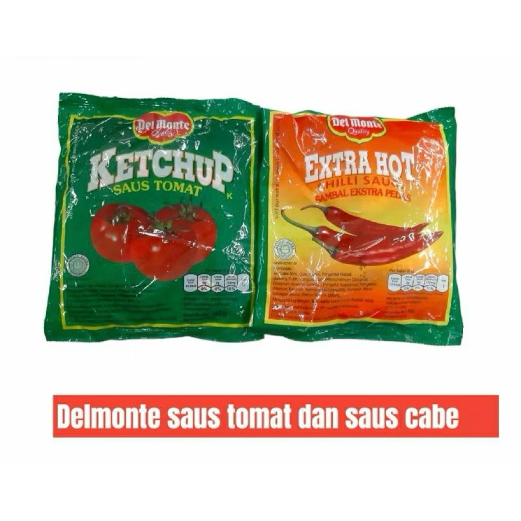 

Delmonte Saos Tomat Saos Cabai Sachet 192 Gram / Tomato Sauce / Chili Sauce