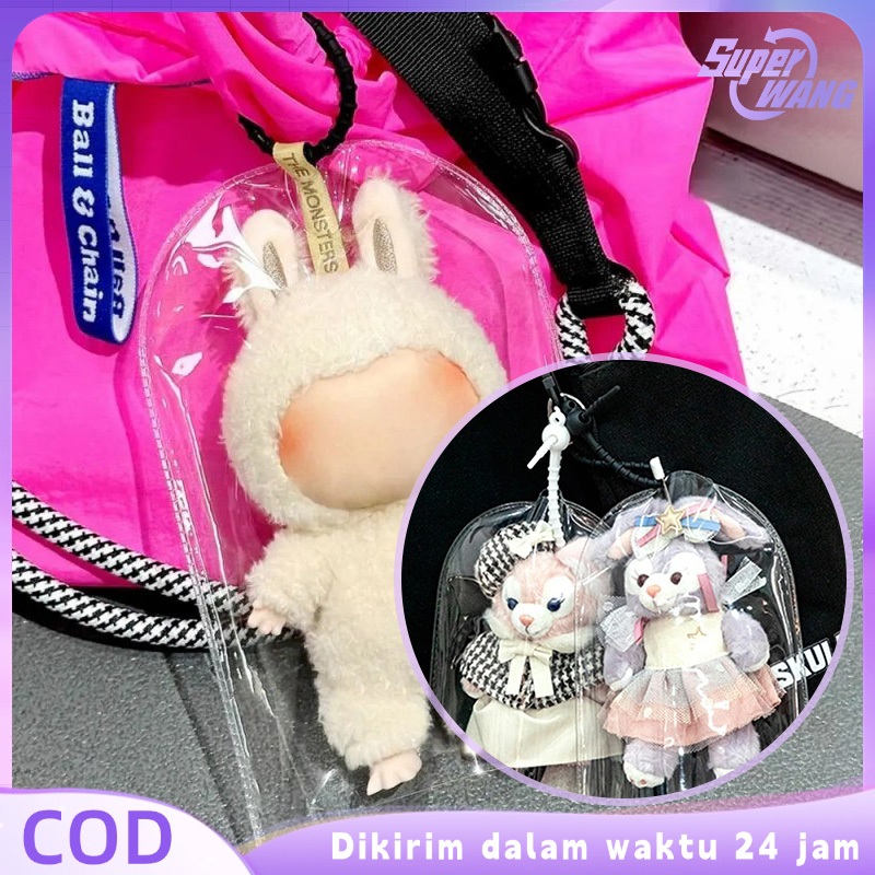 Mini Pouch Boneka Pouch Popmart 19*16cm Pouch Boneka Lucu Tahan Air Pouch Doll Pouch Mini Boneka